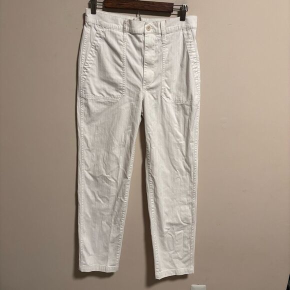 Madewell Perfect Vintage Straight Workwear Pants- Size 28 Tall - Picture 5 of 12